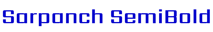 Sarpanch SemiBold 字体